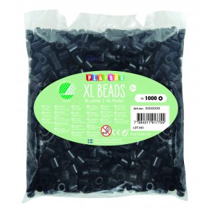 Pfeifenperlen XL 1000 St�ck schwarz