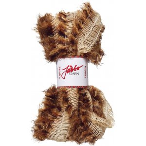 Zandra-Garn 100 g - Beige/brauner Druck Zandra-Garn 100 g - Beige/brauner Druck