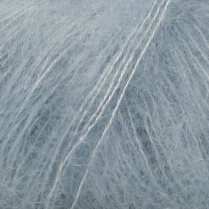 DROPS Kid-Silk Uni Color Garn - 25 g - Graublau (08) DROPS Kid-Silk Uni Color Garn - 25 g - Graublau (08)