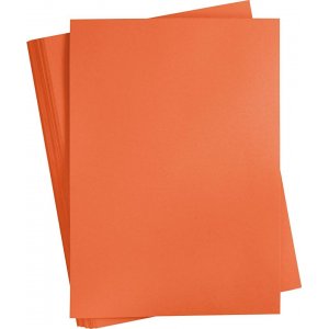 Farbiger Karton - Orange - A2 - 180 g - 100 Blatt Farbiger Karton - Orange - A2 - 180 g - 100 Blatt