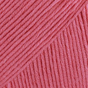 DROPS Safran Uni Color Garn - 50 g - Mittelrosa (02) DROPS Safran Uni Color Garn - 50 g - Mittelrosa (02)