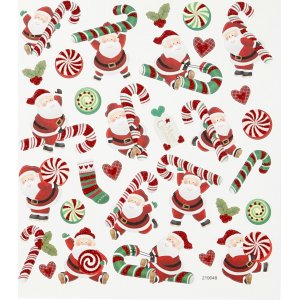 Aufkleber - Weihnachtsmann und Polka Pig Stick Aufkleber - Weihnachtsmann und Polka Pig Stick