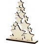 Weihnachtsbaum aus Sternen - 14,7 x 19,6 cm