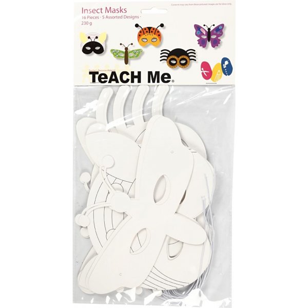 TeaCH Me - Insektenmasken - wei - 16 Stk