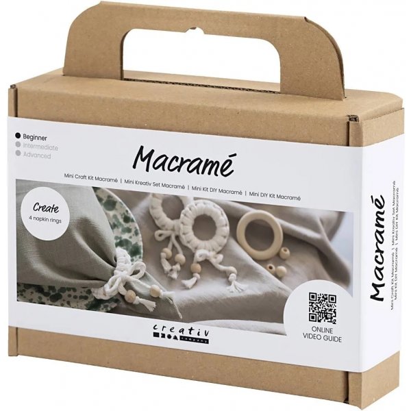 Mini DIY Kit Makramee, Serviettenring