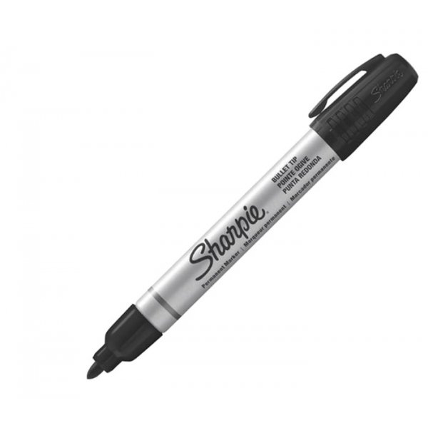 Markierungsstift Sharpie Metal Barrel Small Bullet - Schwarz