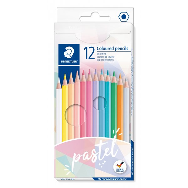 Buntstifte Pastell - 12 Bleistifte