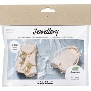 Mini-DIY-Kit Schmuck, Armbänder und Ohrringe aus Aventurin-Mix Mini-DIY-Kit Schmuck, Armbänder und Ohrringe aus Aventurin-Mix