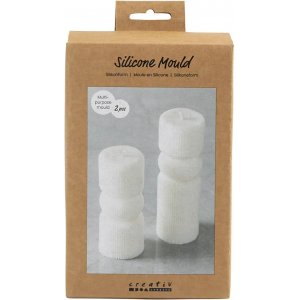 Silikonform - Geriffelter Zylinder mit Schleife Silikonform - Geriffelter Zylinder mit Schleife
