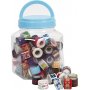 Gemustertes Klebeband - gemischte Farben - 90 x 2 m