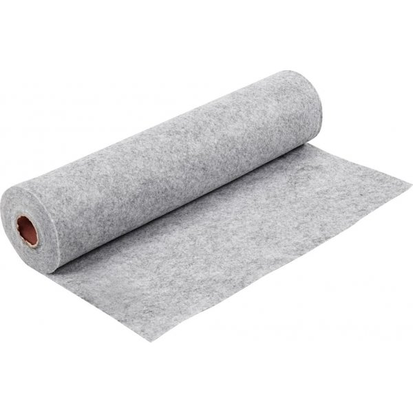 Hobbyfilz - grau - meliert - 5 m