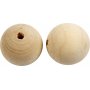 Holzperlen - 50 mm - 20 Stk