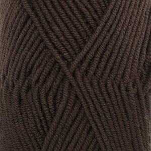 DROPS Merino Extra Fine Uni Color Garn - 50 g - Dunkelbraun (09) DROPS Merino Extra Fine Uni Color Garn - 50 g - Dunkelbraun (09)