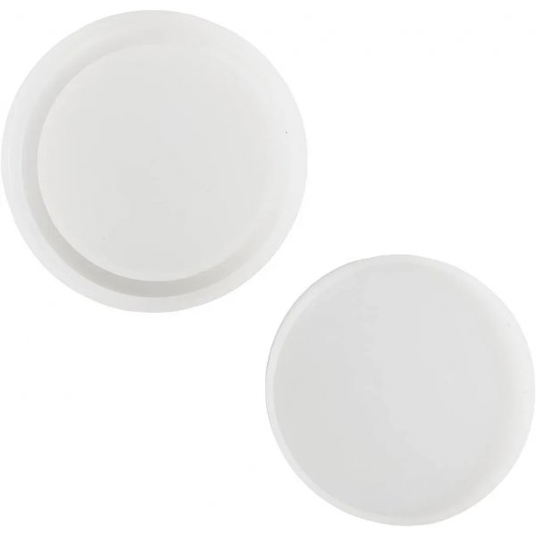 Silikonform, matt transparent, Glas mit Deckel