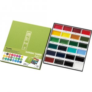 Aquarellfarbe Gansai Tambi - 24 Farben Aquarellfarbe Gansai Tambi - 24 Farben