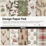 Designpapier - Braun/Grn - 50 Blatt