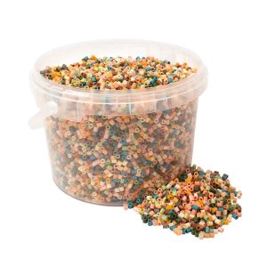 Dov Pastel Mix Perlen in R�hrchenform im Eimer - 20.000 St�ck