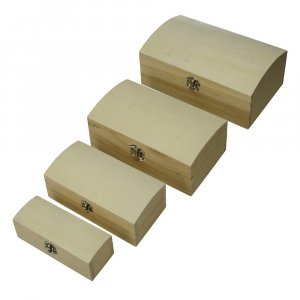 Holzkistenset 22 x 14 x 9 cm - unbehandelt 4-teilig Holzkistenset 22 x 14 x 9 cm - unbehandelt 4-teilig