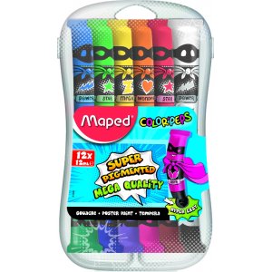 Gouache-Farbtuben - Maped - 12er-Pack leuchtende Farben Gouache-Farbtuben - Maped - 12er-Pack leuchtende Farben