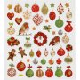 Aufkleber - Weihnachtskugeln und Dekoration