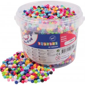 Kleine Kongoperlen Grundfarben - 450 g Kleine Kongoperlen Grundfarben - 450 g