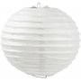 Papierlampe - wei - Rund - 20 cm
