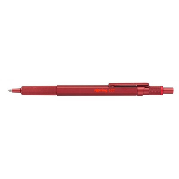Kugelschreiber Rotring 600 - Rot - Mittel - Blaue Tinte