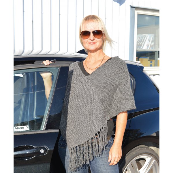 Strickanleitung - Schal mit oder ohne Fransen + Poncho