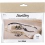 Mini DIY Kit Schmuck, schwarze Harmonie, schwere Halskette