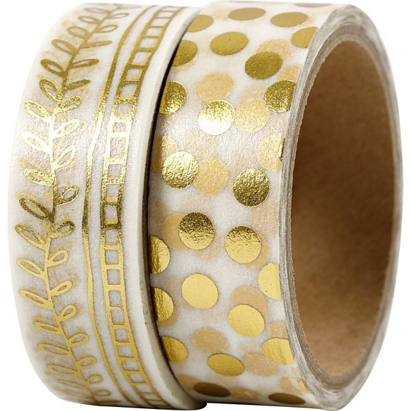 Vivi Gade Washite-Klebeband - Gold - Rang und Punkte - Folie