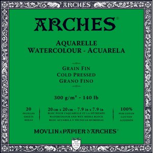 Aquarellblock Kaltgepresste Bögen 300g Aquarellblock Kaltgepresste Bögen 300g