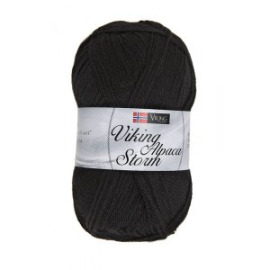 Wikingergarn Alpaca Storm 50g - Schwarz (503) Wikingergarn Alpaca Storm 50g - Schwarz (503)