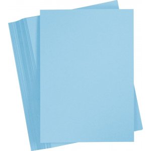 Farbiger Karton - Hellblau - A4 - 180 g - 100 Blatt Farbiger Karton - Hellblau - A4 - 180 g - 100 Blatt