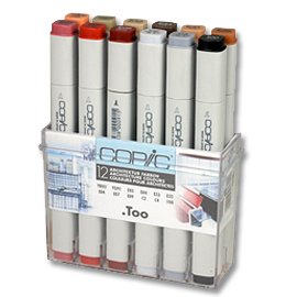 Copic Marker im Set - Architekturfarben (12 Stück) Copic Marker im Set - Architekturfarben (12 Stück)