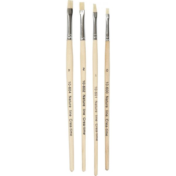 Natur Line Pinsel - Nr. 00+1+2+4 - Teller - 4 Stk