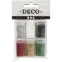 Glitzer - gemischte Farben - 6 x 5 g
