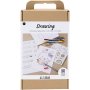 DIY Kit Draw - Pastellfarben - Gemischte Figuren