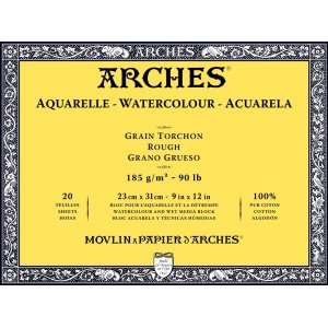 Aquarellblock Rough Grove Arches 185g Aquarellblock Rough Grove Arches 185g