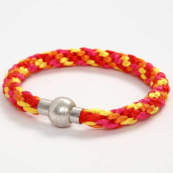 Kumihimo-Klassenzimmer-Set - Neonfarben - leuchtende Farben