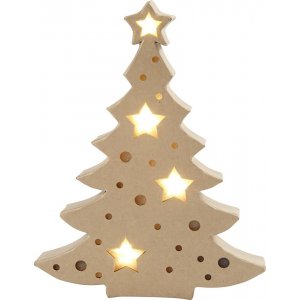 Pappfigur mit eingebauter Beleuchtung - Weihnachtsbaum Pappfigur mit eingebauter Beleuchtung - Weihnachtsbaum