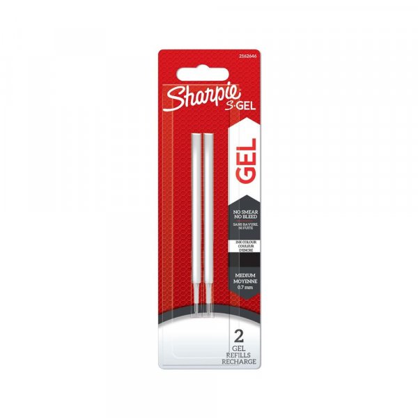 Nachfllpackung fr Sharpie S-Gel - 0,7 mm - 2er-Pack
