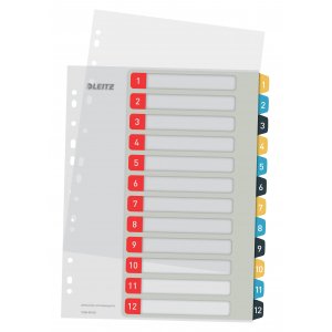 Ordnerregister PP A4+ - 1-12 Ordnerregister PP A4+ - 1-12
