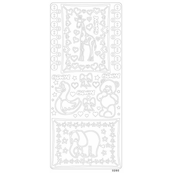 Abziehbilder - Babykarte