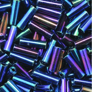 Stabperlen 6,8 x 2,2 mm - Blaumix 13 g regenbogenfarben Stabperlen 6,8 x 2,2 mm - Blaumix 13 g regenbogenfarben