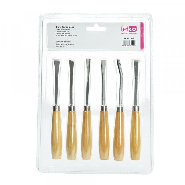 Gltteisen-Set 16 cm - 6-teilig