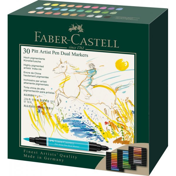 Zeichenstift - Faber-Castell - Pitt Artist Dual Marker - 30 Stk
