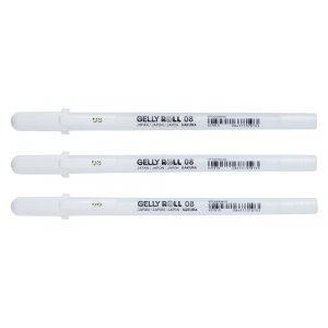 Gelstifte Sakura Gelly Roll - 3 Stifte (Weiß 08) Gelstifte Sakura Gelly Roll - 3 Stifte (Weiß 08)