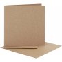 Postkarte mit Umschlag - Natur - 12,5 x 12,5 cm - 10 Stk