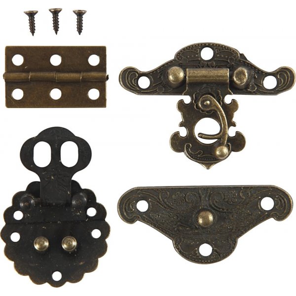 Minibeschlge - Antikgold - 10 Sets