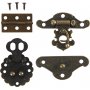 Minibeschlge - Antikgold - 10 Sets